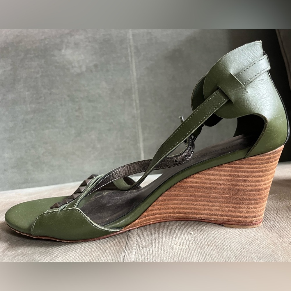 Zadig & Voltaire heeled wedge studded sandals for all seasons - edgy, cool, sexy - Picture 4 of 6